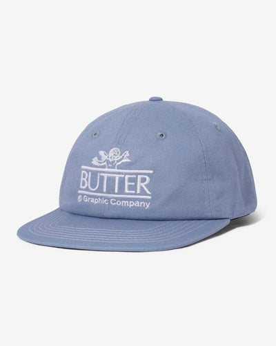 Butter Goods - Cherub 6 Panel Cap - Slate Hats Butter Goods   