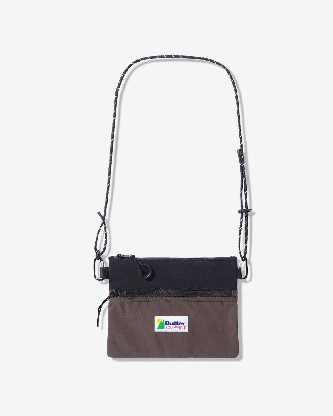 Butter Goods - Hike Side Bag - Black / Brown Bags Butter Goods   