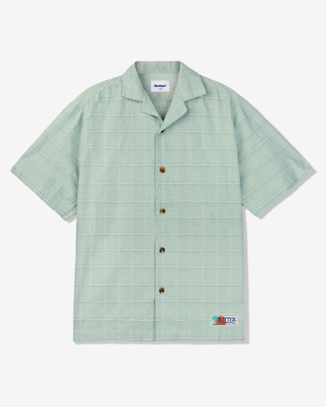 Butter Goods - Pacific S/S Shirt - Pale Green Shirts Butter Goods   