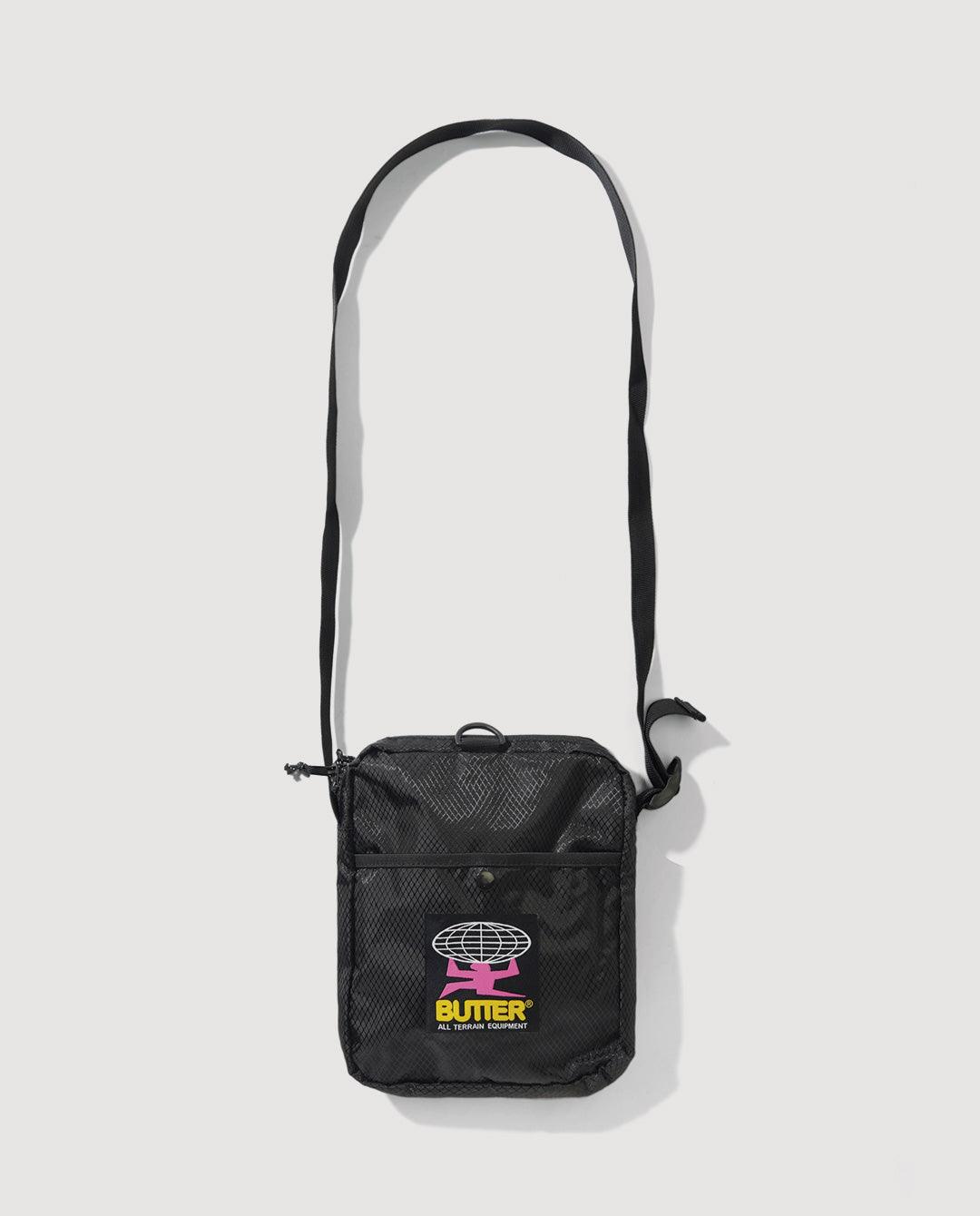 Butter Goods - Ripstop Side Bag - Black Bags Butter Goods   