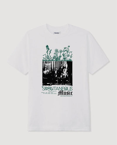 Butter Goods - Spontaneous Music Tee - White T-Shirts Butter Goods   