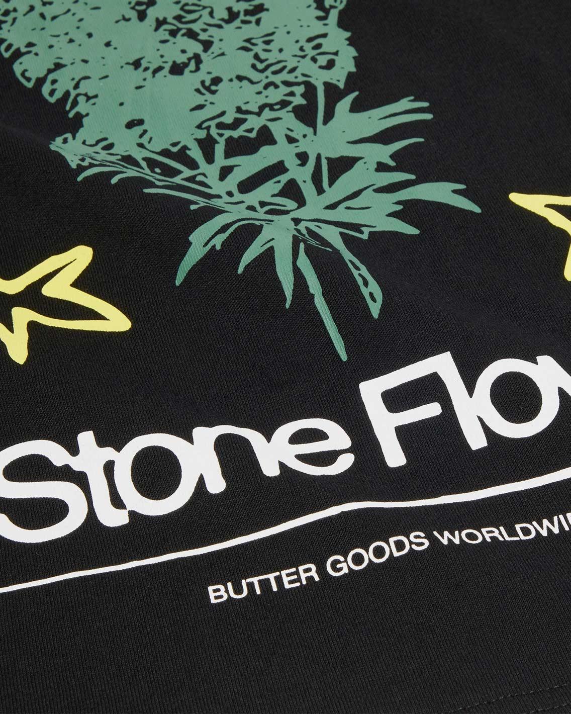 Butter Goods - Stone Flower Tee - Black T-Shirts Butter Goods   