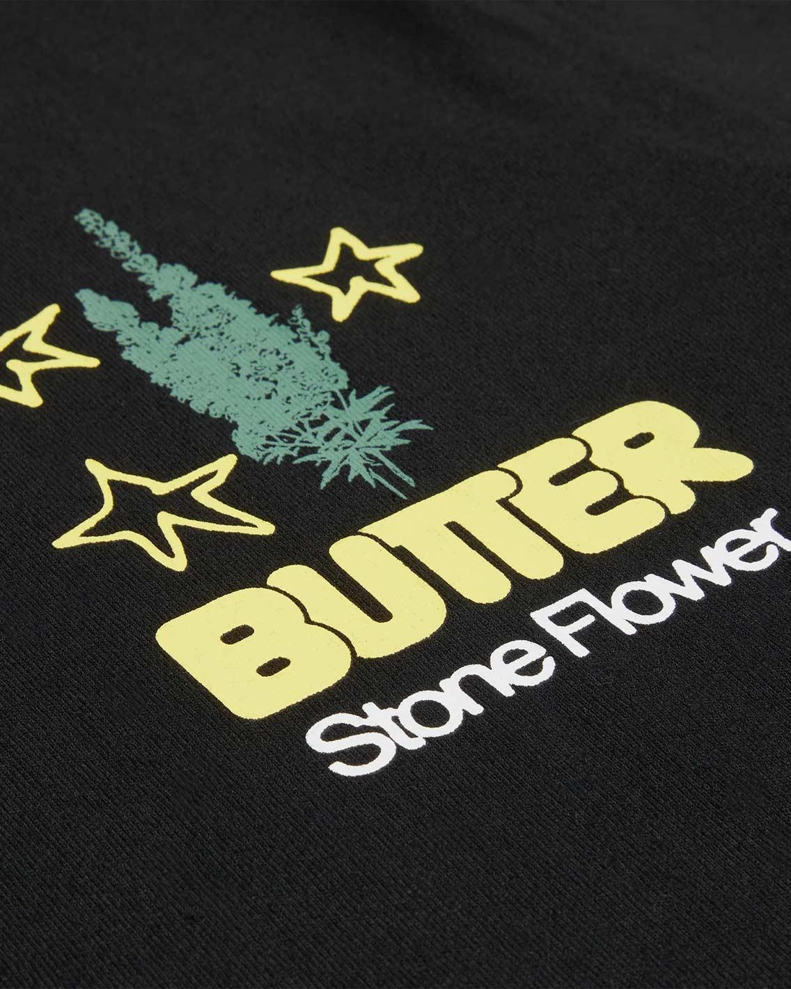 Butter Goods - Stone Flower Tee - Black T-Shirts Butter Goods   