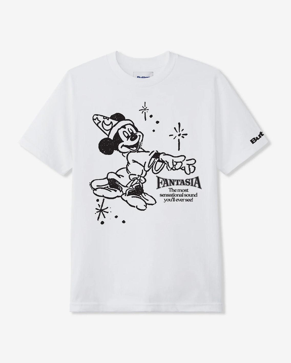 Butter Goods x Disney - Fantasia Cinema Tee - White T-Shirts Butter Goods   