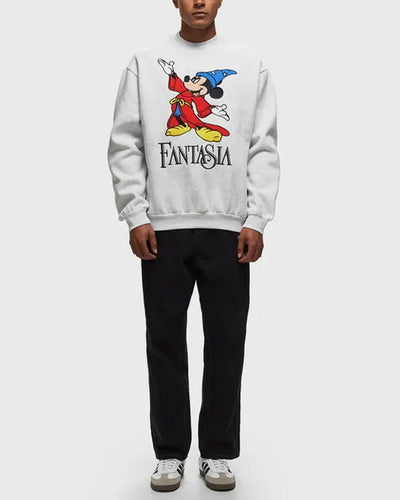 Butter Goods x Disney - Fantasia Crewneck Sweatshirt - Ash Grey Crewneck Butter Goods   