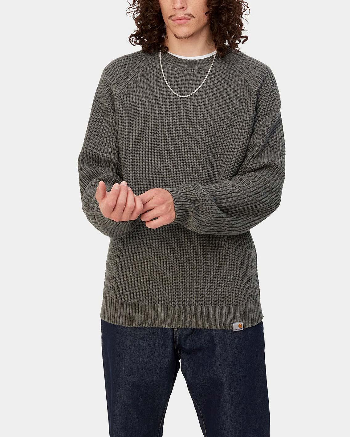 Carhartt - Forth Sweater - Smoke Green Crewneck Carhartt   