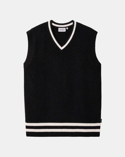 Carhartt - Stanford Vest Sweater - Black / Salt Crewneck Carhartt   