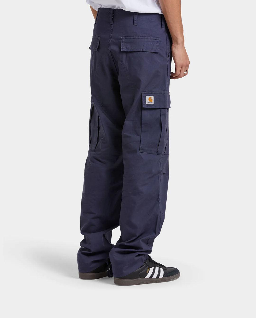 Carhartt WIP - Regular Cargo Pant - Blue Rinsed Pants Carhartt   