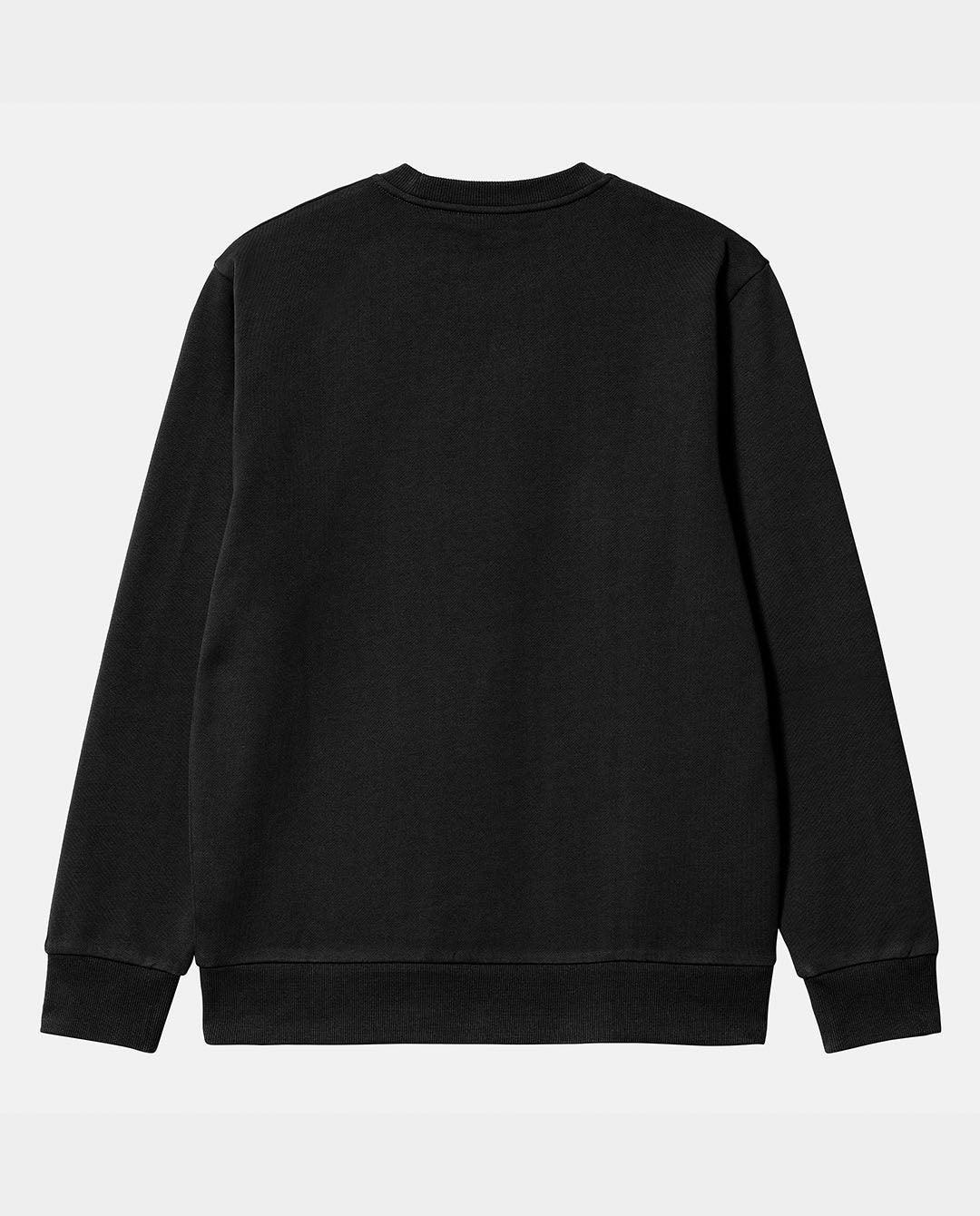 Carhartt WIP - Script Embroidery Sweat - Black/White Crewneck Carhartt   