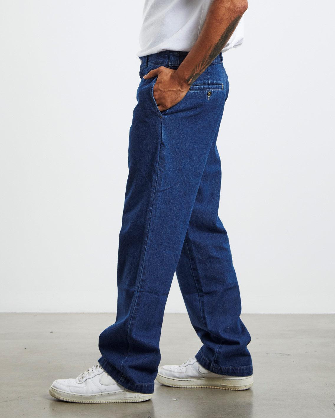 Dickies - 874 Denim Original Fit Jean - Stone Washed Indigo Pants Dickies   