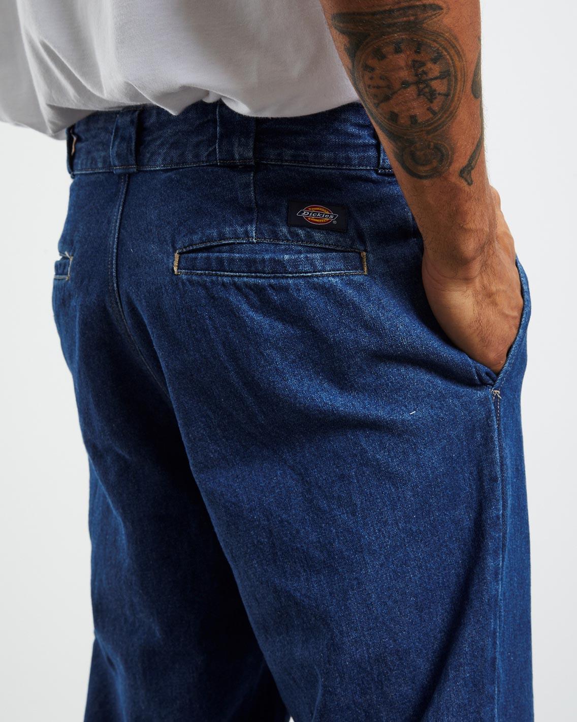 Dickies - 874 Denim Original Fit Jean - Stone Washed Indigo Pants Dickies   