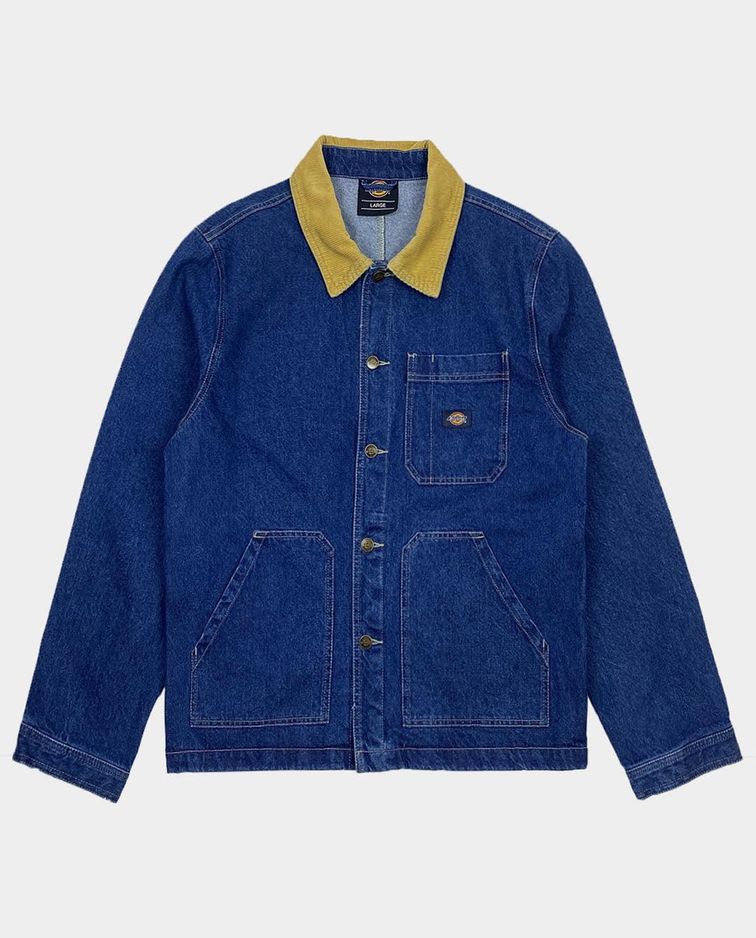 Dickies - Fair Oaks Denim Unlined Chore Jacket - Blue Jackets Dickies   