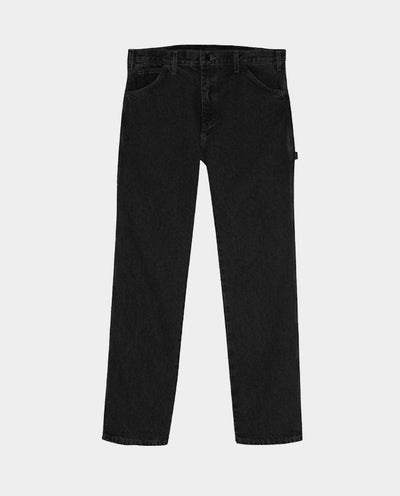 Dickies - Relaxed Fit Carpenter Jean - Rinsed Black Pants Dickies   