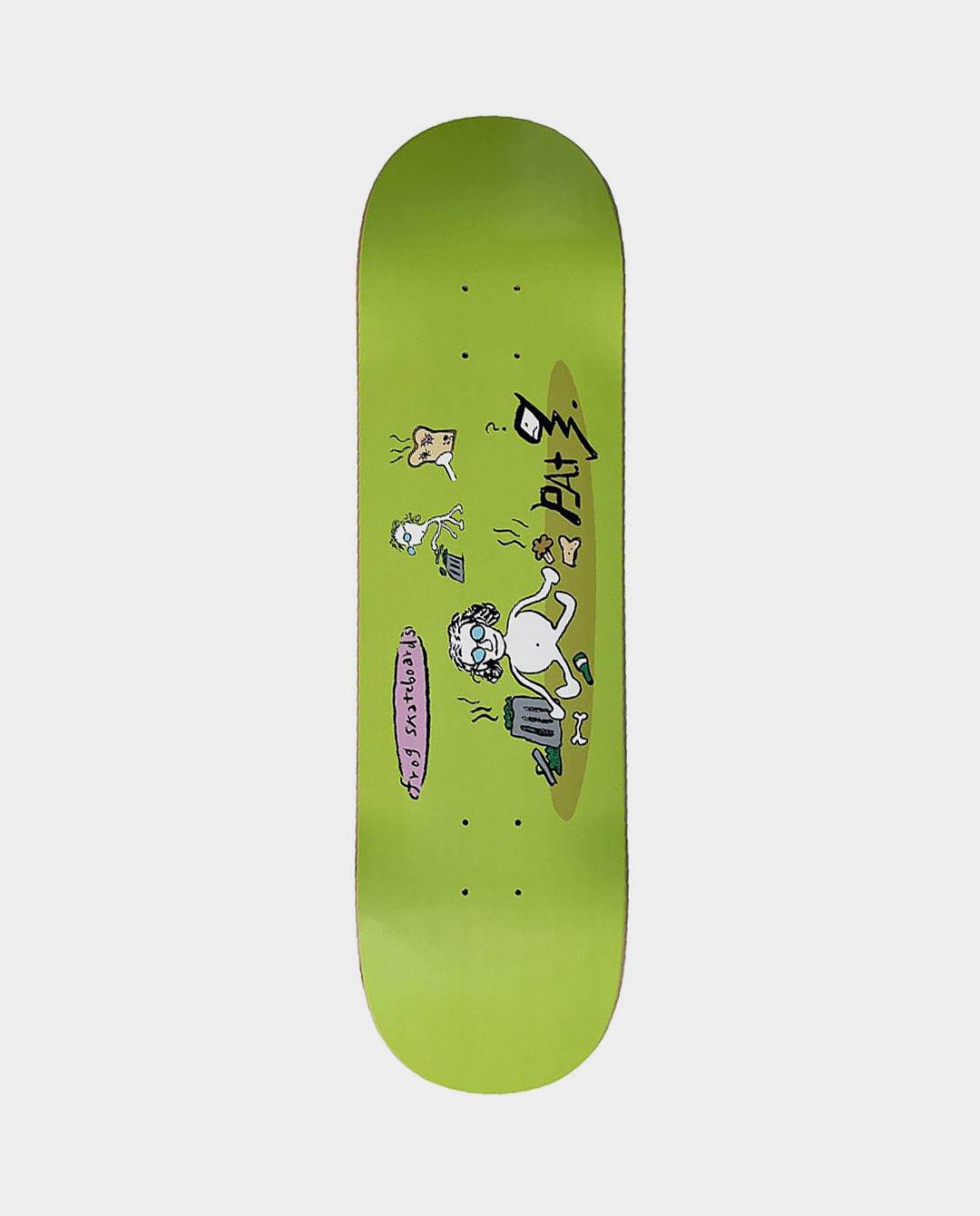 Frog - Pat G Garbage Eater 8.5” Deck - Green Deck Frog   