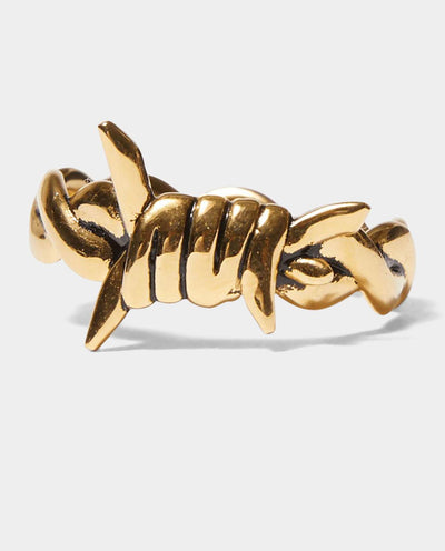 Huf - Barbed Wire Ring - Gold Jewellery HUF   