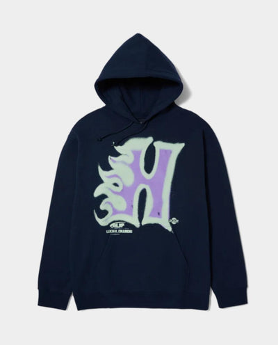 HUF - Heat Wave Pullover Hood - Navy Hoodies HUF   