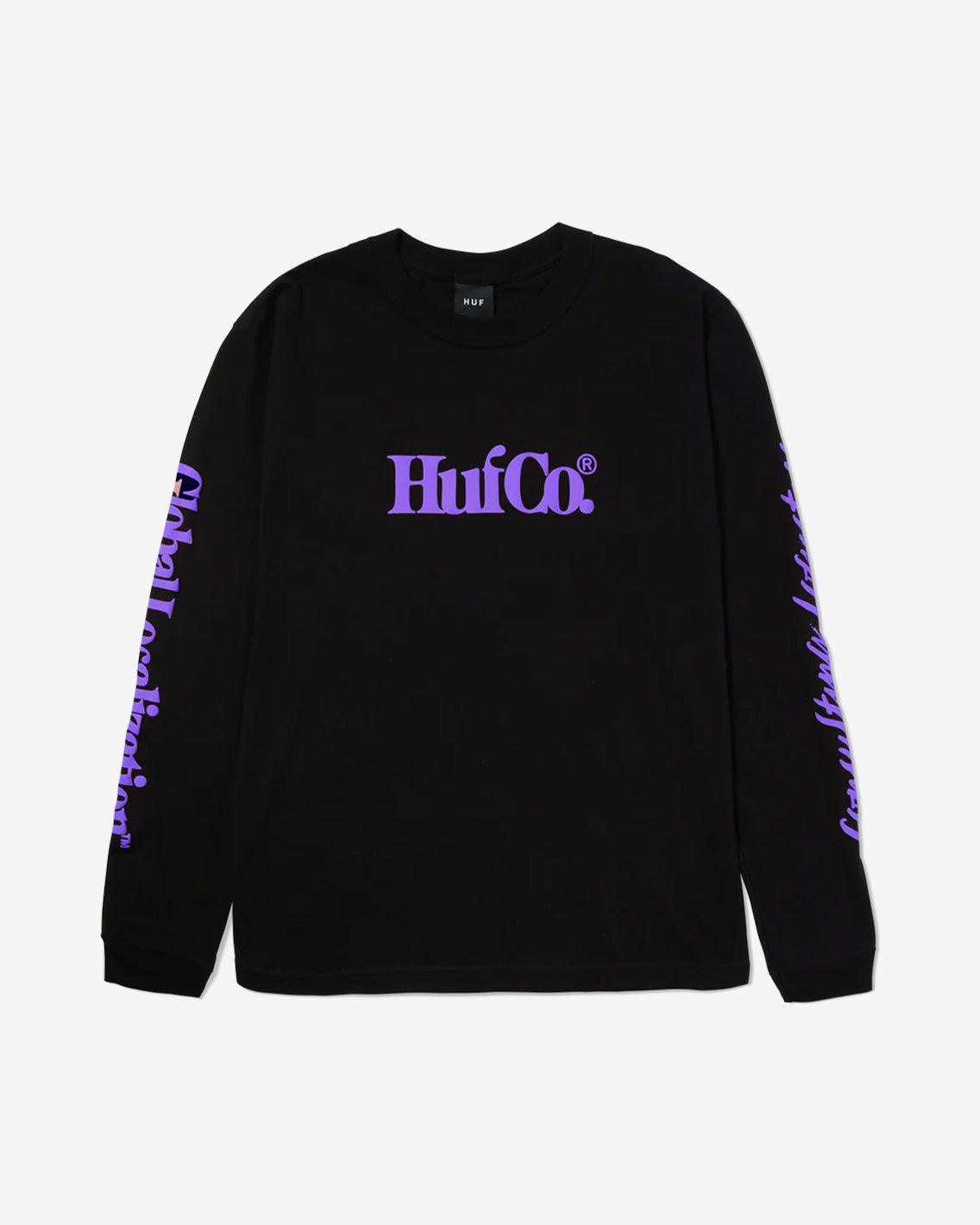 HUF - Huf Co L/S Tee - Black Long Sleeve HUF   