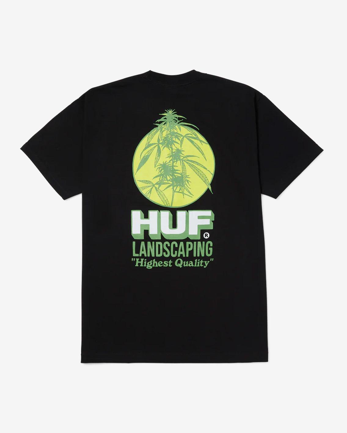 HUF - Landscaping Tee - Black T-Shirts HUF   