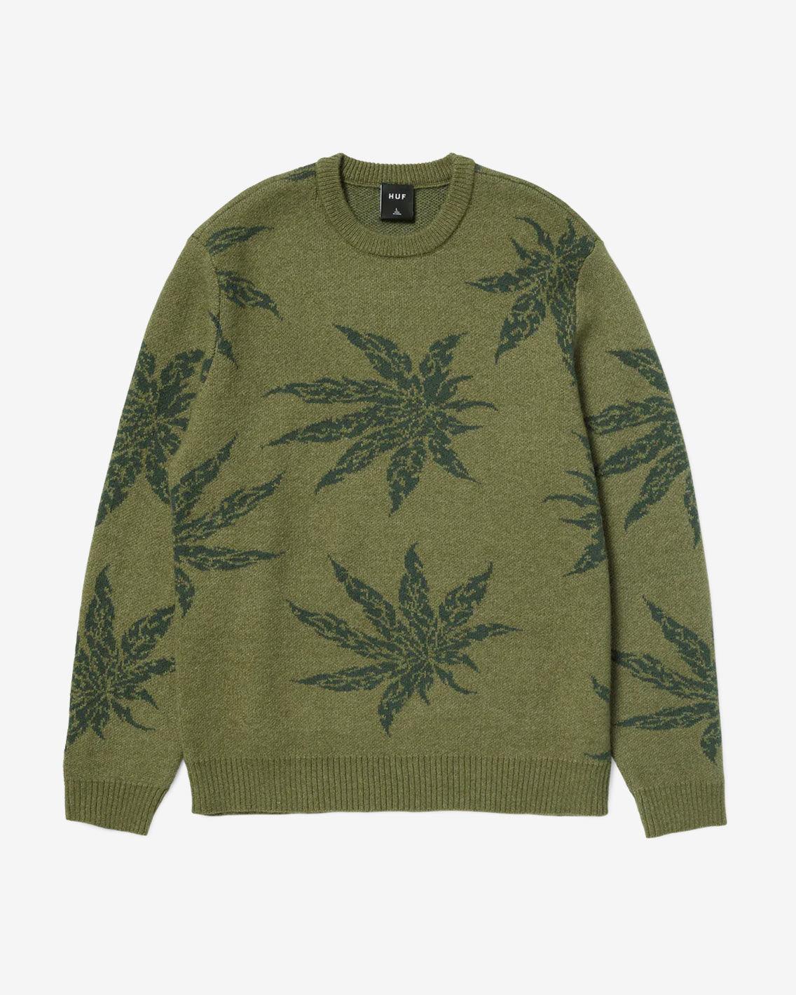 HUF - Tribal Crewneck Sweater - Avocado Crewneck HUF   