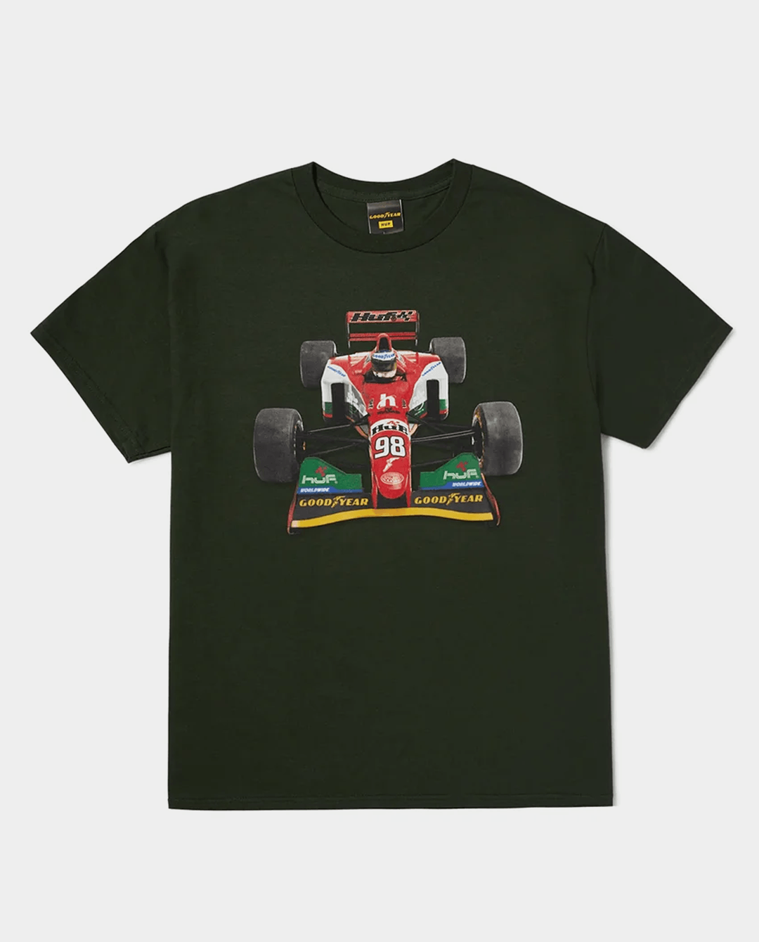 HUF x Goodyear - F1 Racing Team Shirt - Green T-Shirts HUF   