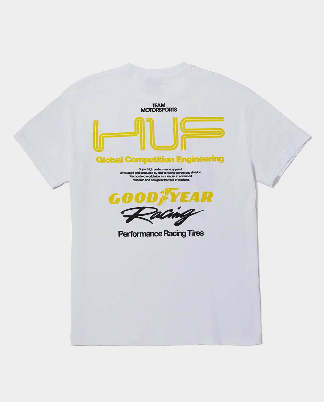 HUF x Goodyear - F1 Racing Team Shirt - White T-Shirts HUF   