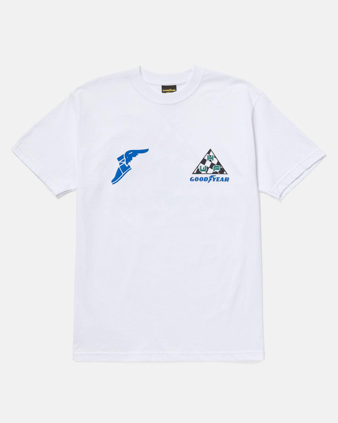 HUF x Goodyear - Grand Prix TT - White T-Shirts HUF   