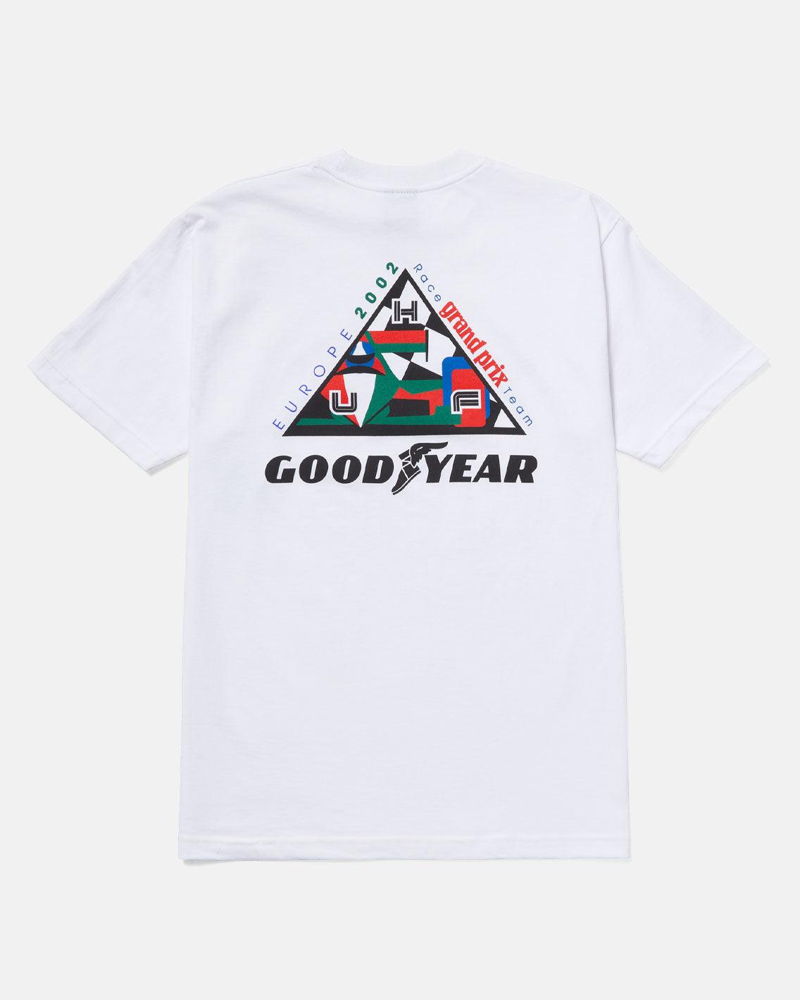 HUF x Goodyear - Grand Prix TT - White T-Shirts HUF   