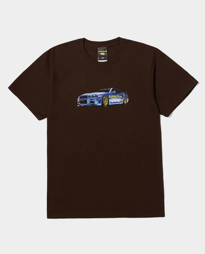 HUF x Goodyear - Sponsored Shirt - Chocolate T-Shirts HUF   