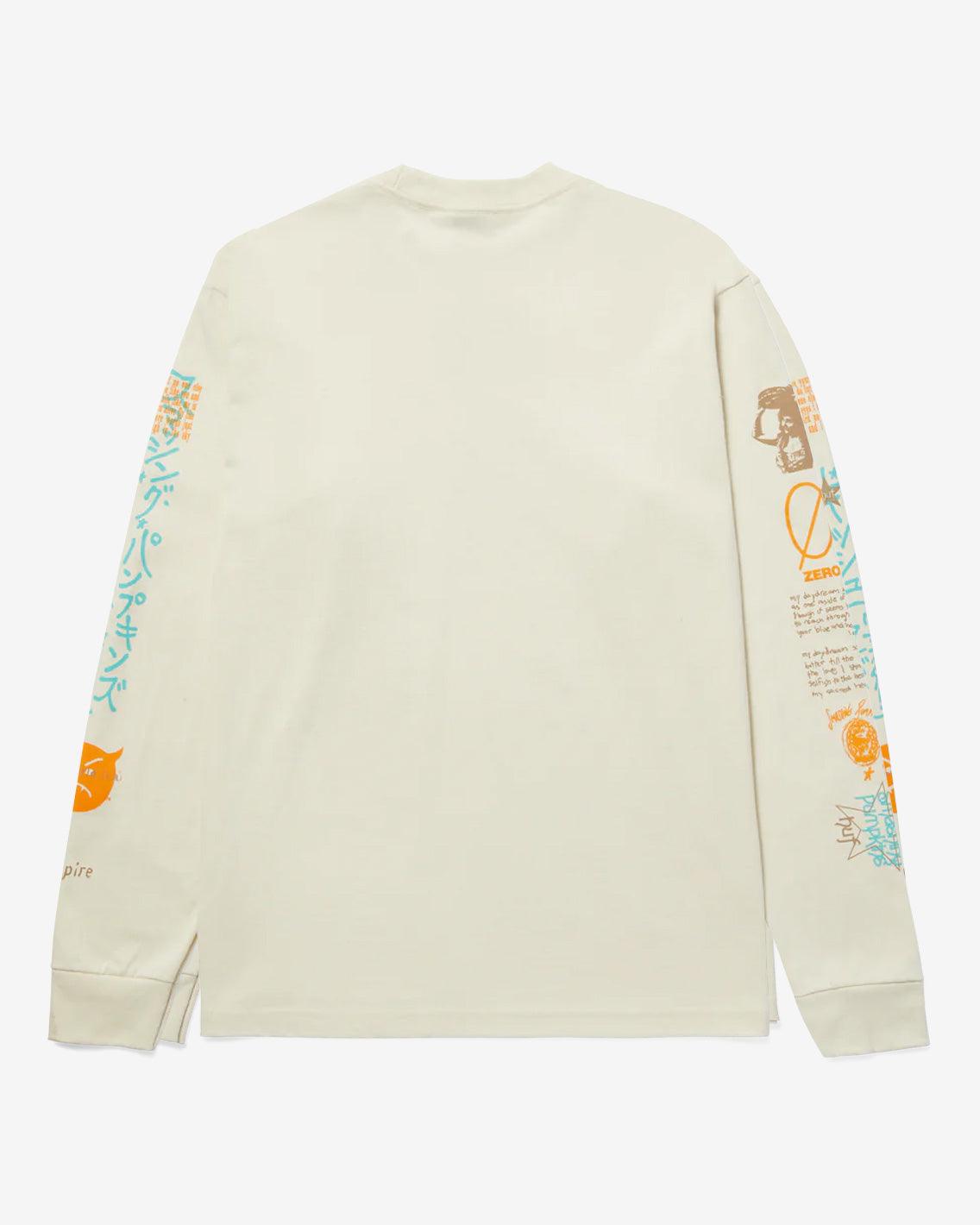 HUF x Smashing Pumpkins - Crush L/S Tee - Bone T-Shirts HUF   