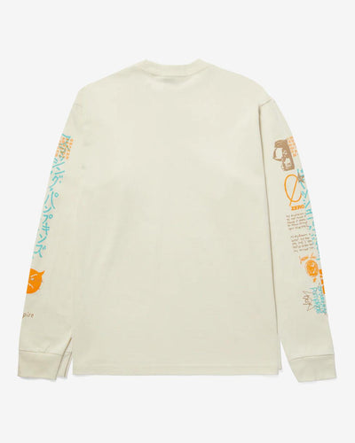 HUF x Smashing Pumpkins - Crush L/S Tee - Bone T-Shirts HUF   