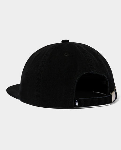 Huf - Zine 6 Panel Hat - Black Hats HUF   