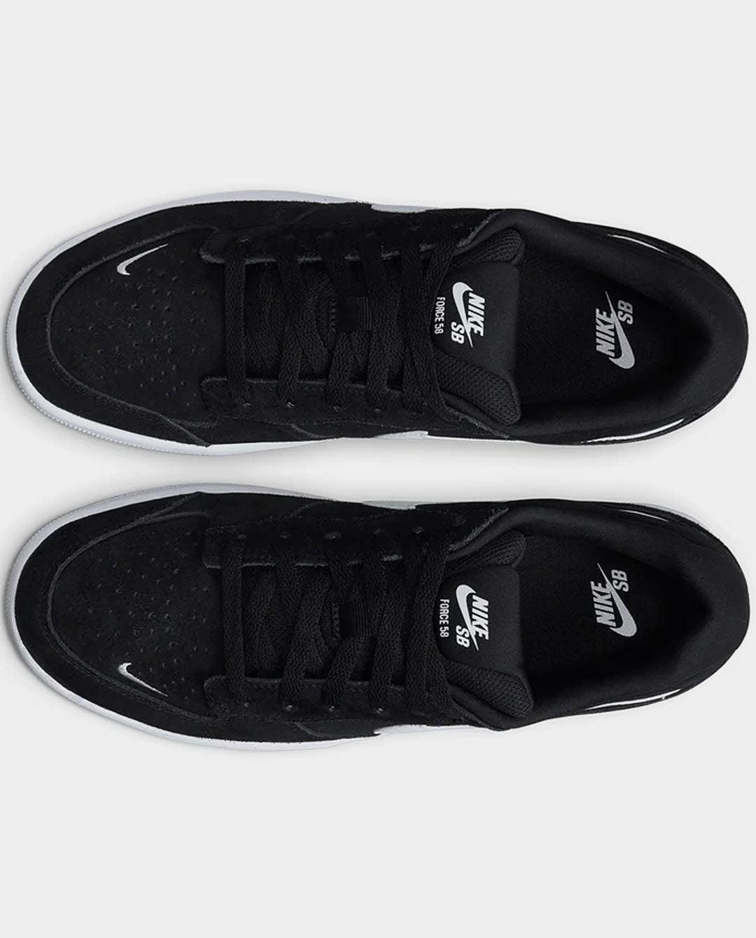 Nike SB - Force 58 Shoe - Black/White Shoes Nike   