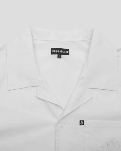 Pass~Port - Manuscript Casual Shirt - White Shirts Pass~Port   