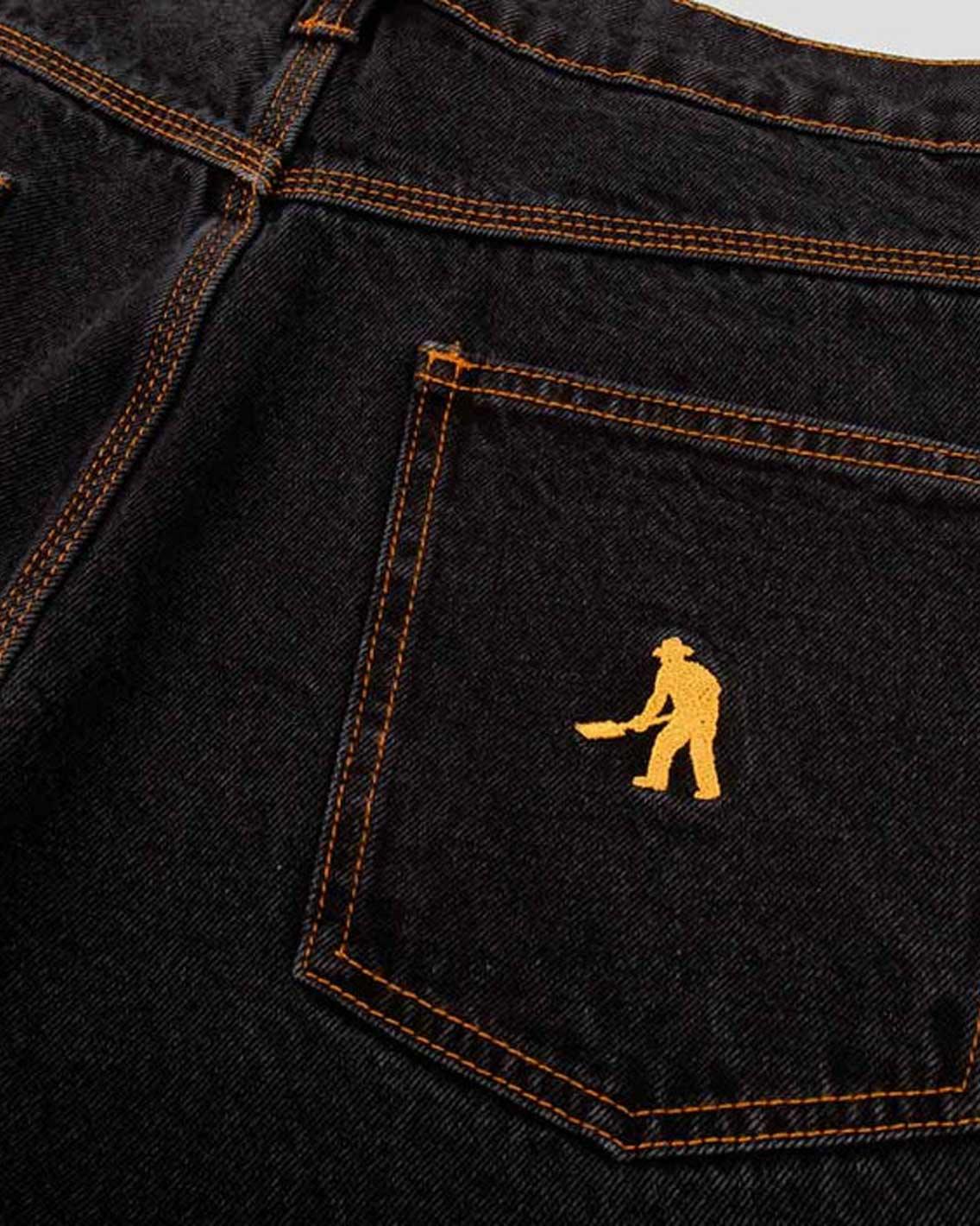 Pass~Port - Workers Club Denim Jean - Washed Black Pants Pass~Port   