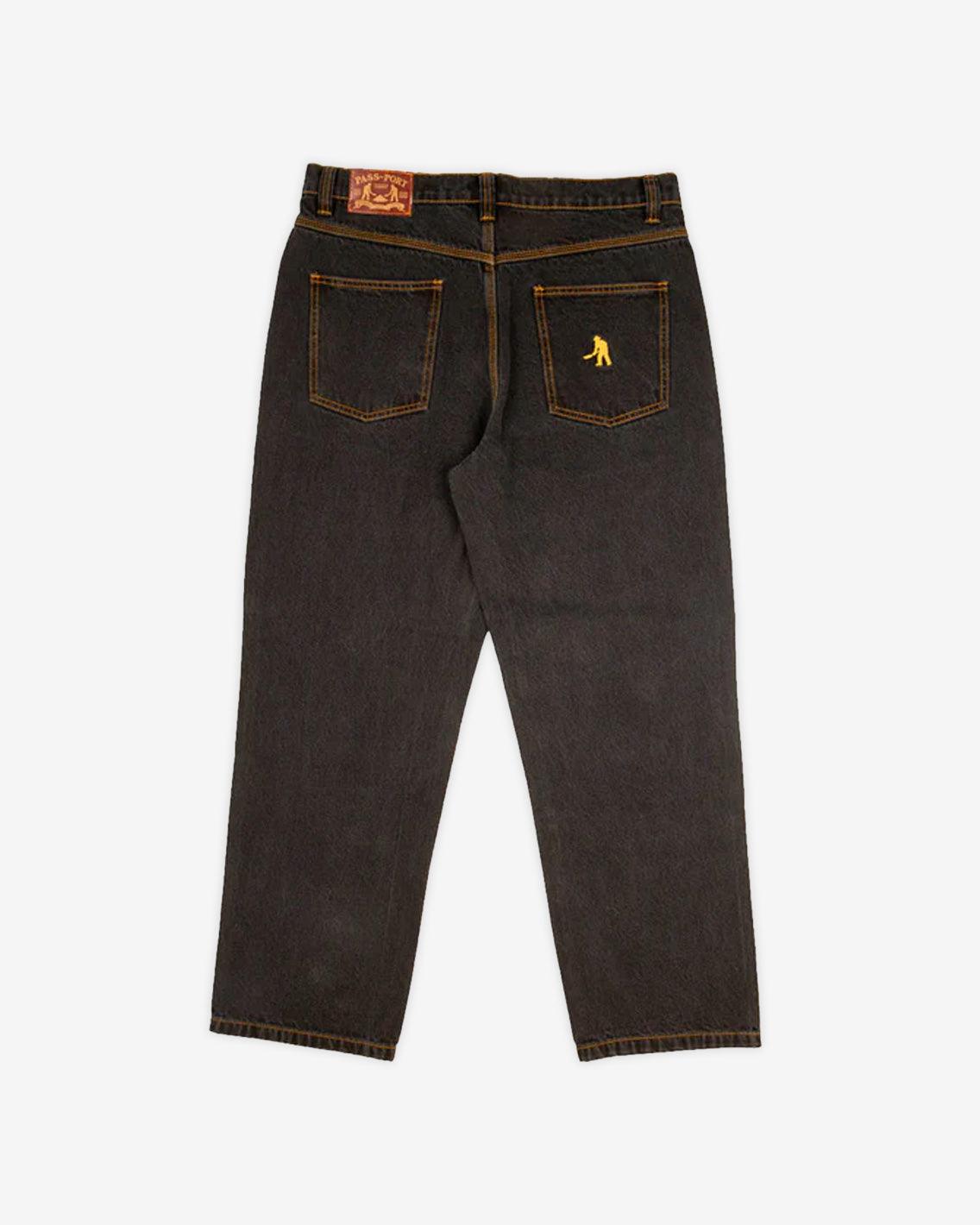 Pass~Port - Workers Club Denim Jean - Washed Black Pants Pass~Port   