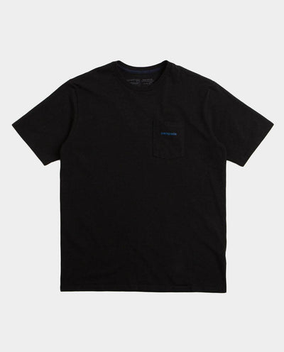 Patagonia - M's Boardshort Logo Pocket Responsibili-Tee T-Shirt - Black T-Shirts Patagonia   