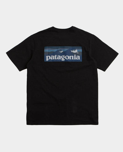 Patagonia - M's Boardshort Logo Pocket Responsibili-Tee T-Shirt - Black T-Shirts Patagonia   