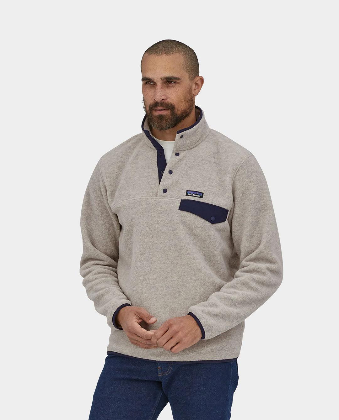 Patagonia - M's LW Synch Snap-T Pullover - Oat fleece Patagonia