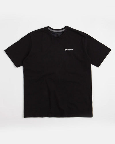 Patagonia - M's P-6 Logo Responsibili Tee - Black T-Shirts Patagonia   