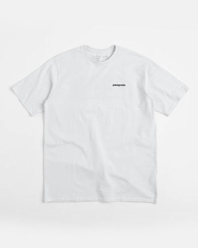 Patagonia - M's P-6 Logo Responsibili Tee - White T-Shirts Patagonia   