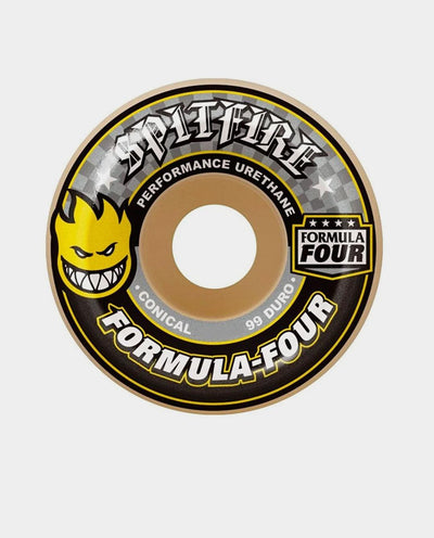 Spitfire - Formula 4 Conical Yellow Print 99d 53mm Wheel Wheel Spitfire   