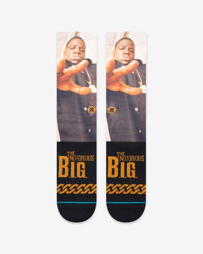 Stance - Notorious B.I.G The King Of NY - Black Socks Stance   