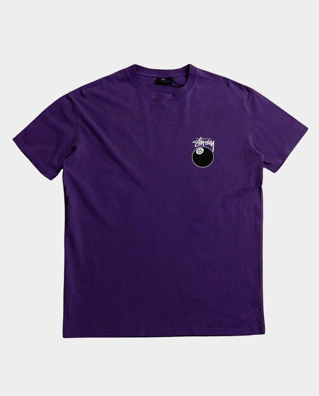 Stussy - 8 Ball LCB T-Shirt - Pigment Grape T-Shirts Stussy   