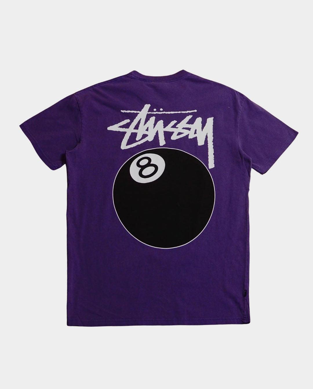 Stussy - 8 Ball LCB T-Shirt - Pigment Grape T-Shirts Stussy   