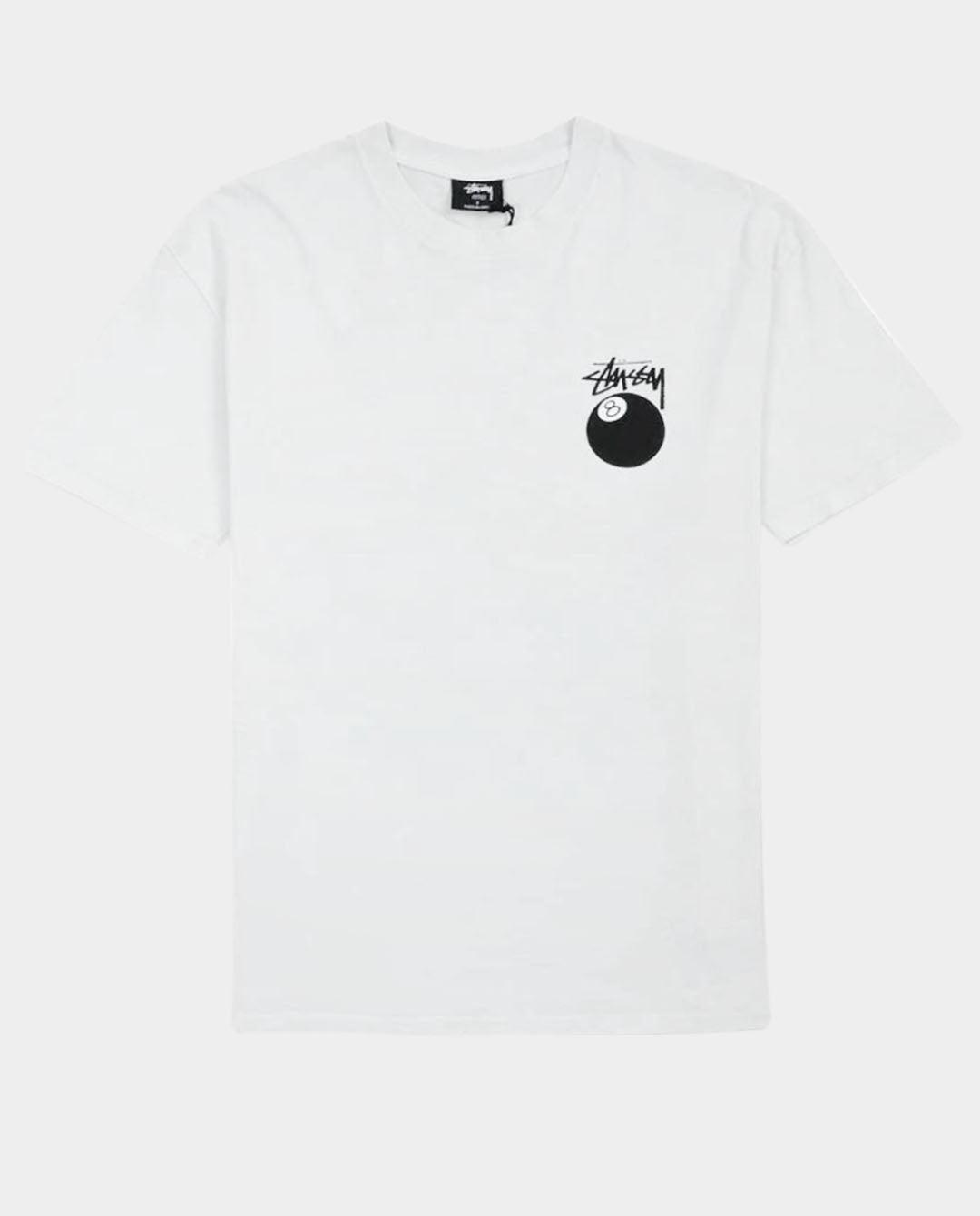 Stussy - 8 Ball LCB T-Shirt - Pigment White T-Shirts Stussy   