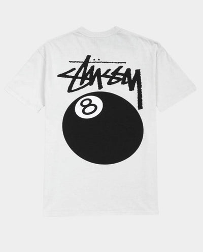 Stussy - 8 Ball LCB T-Shirt - Pigment White T-Shirts Stussy   