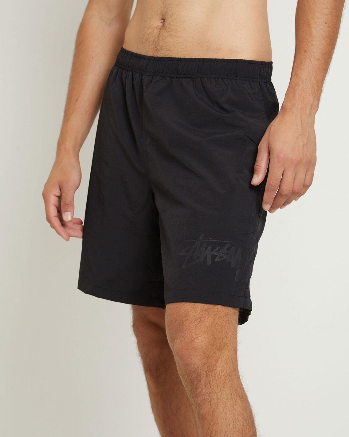 Stussy - Big Stock Nylon Short - Black Shorts Stussy   