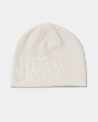 Stussy - Debossed Stock Skull Cap Beanie - Silver Beanie Stussy   