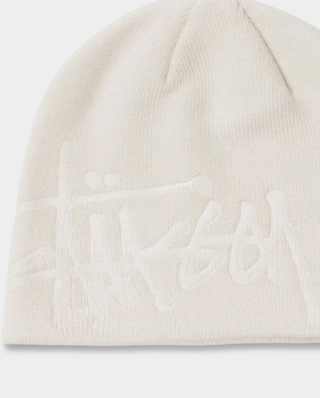 Stussy - Debossed Stock Skull Cap Beanie - Silver Beanie Stussy   