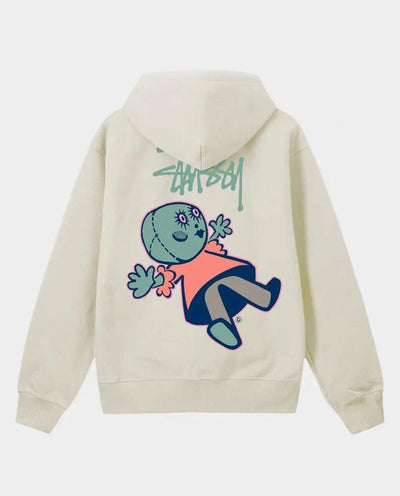 Stussy - Dollie Fleece Hood - Pigment White Hoodies Stussy   